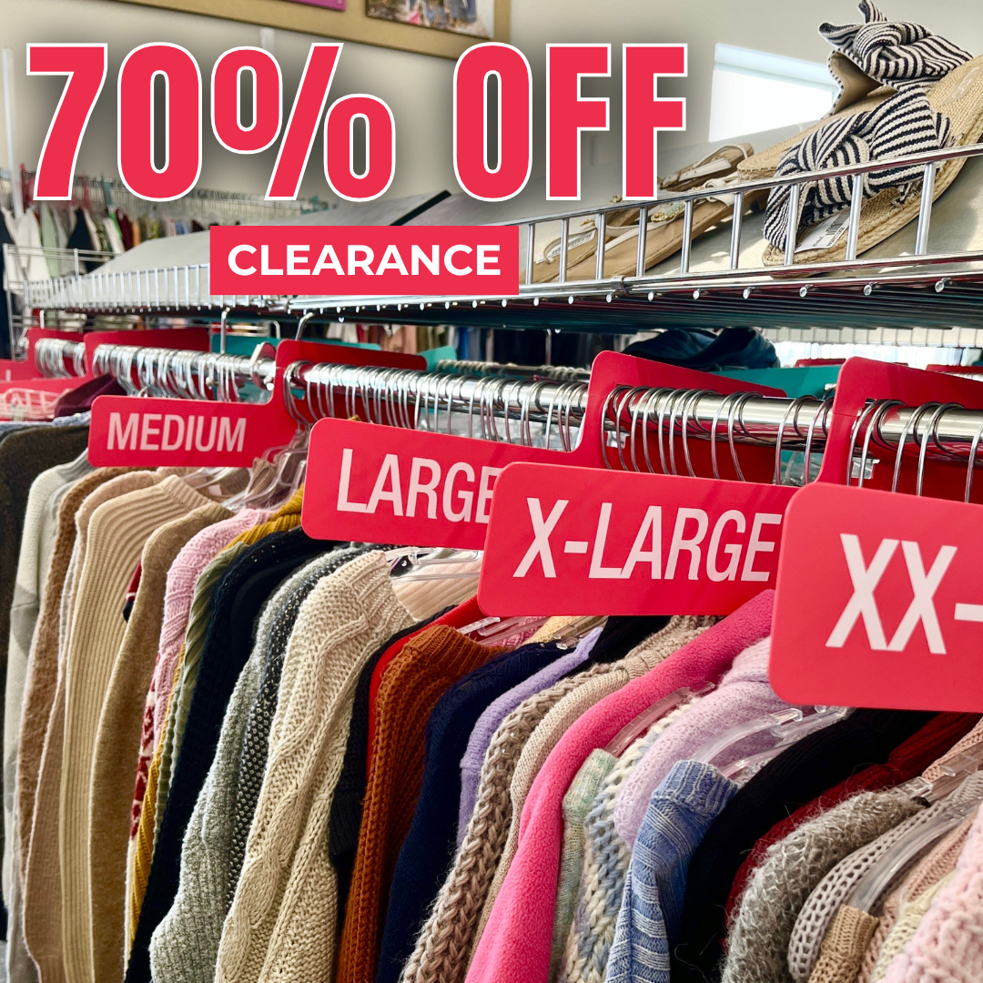 Photo of clearance rack